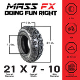 New CAN-AM DS 650 2000-2007 MASSFX ATV Sports Tires 21x7-10